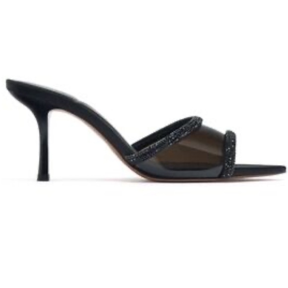 Zara Vinyl Rhinestone Heels - Picture 3 of 7